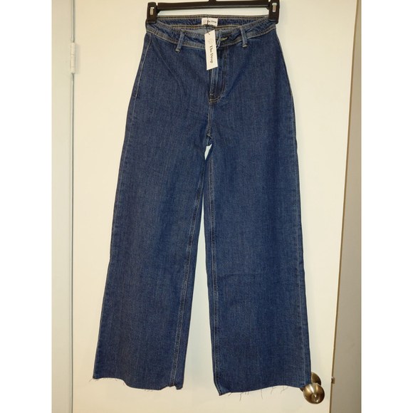 The Drop Denim - Women's The Drop Jeans NWT Wide Leg High Waist Blue Denim Size 26